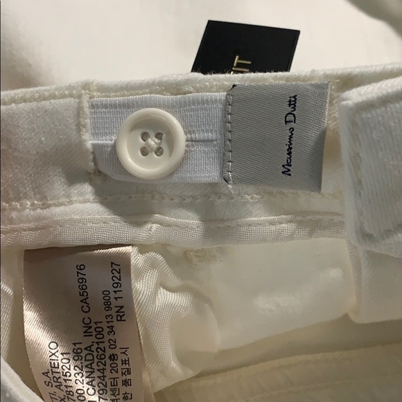 NWT. Massimo Dutti White Shorts. Size 13-14. - Picture 8 of 8